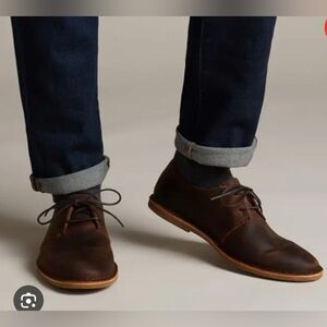 Clarks Mens Clarks Baltimore Lace Beeswax Clarks 9.5. Brown Leather